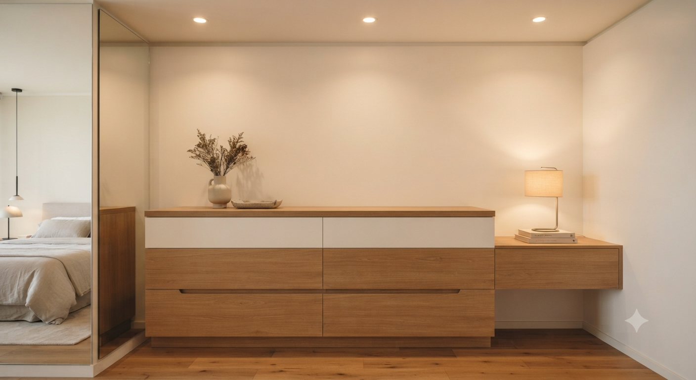 Cómoda de dormitorio a medida